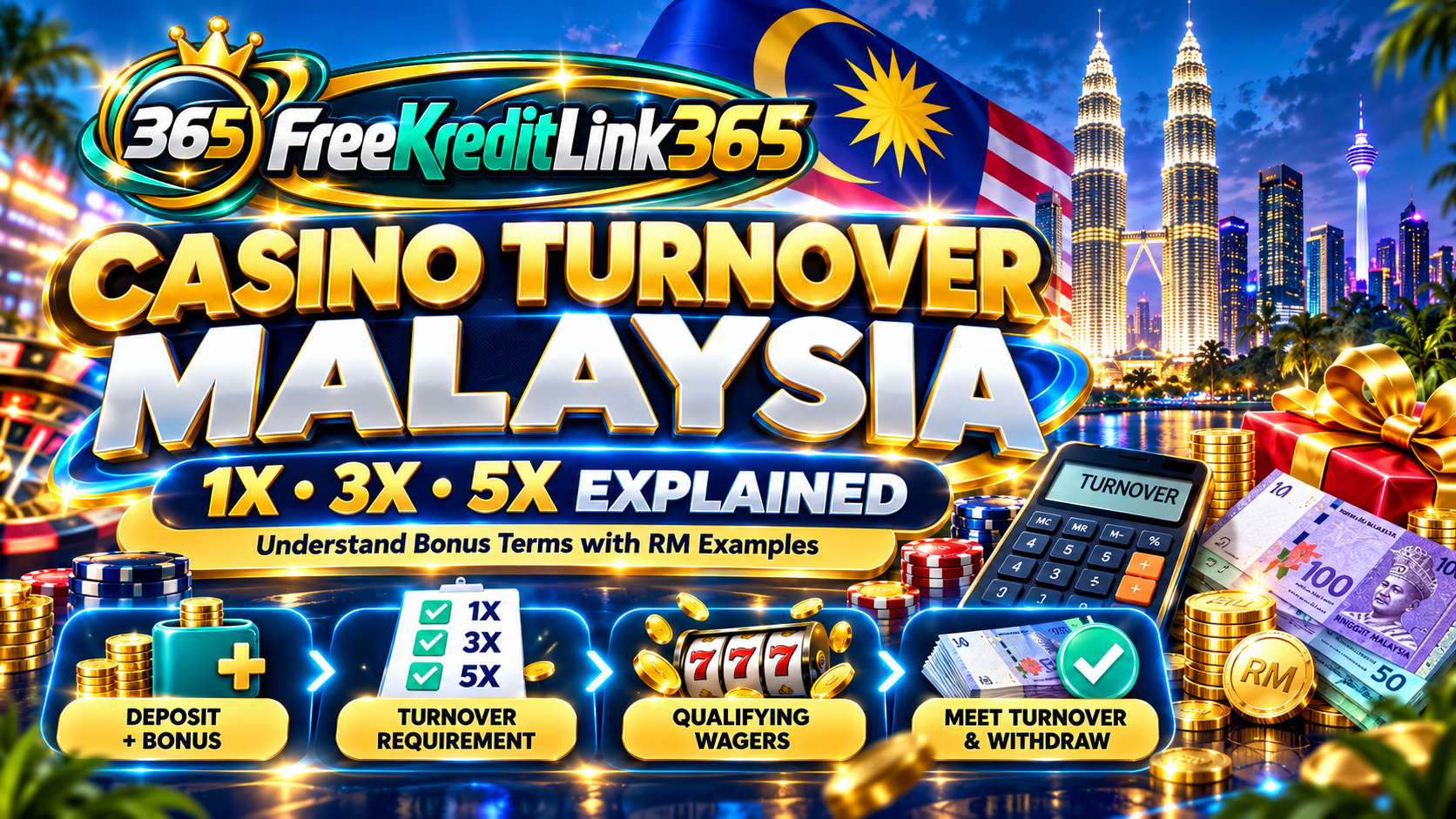 Casino Turnover Malaysia: What 1x, 3x and 5x Really Mean